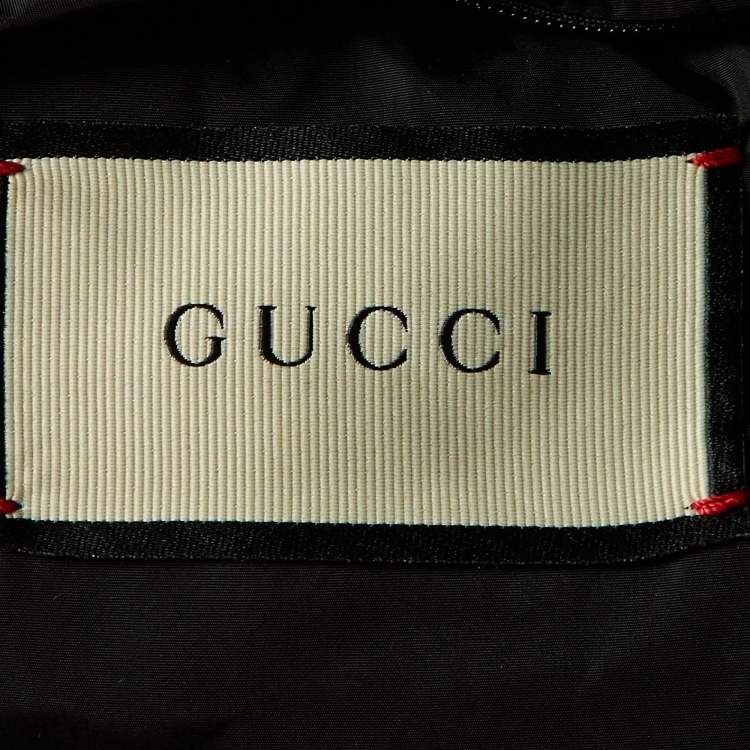 Pre Owned Gucci x MLB Black GG Pirates Stadium Bomber Jacket S