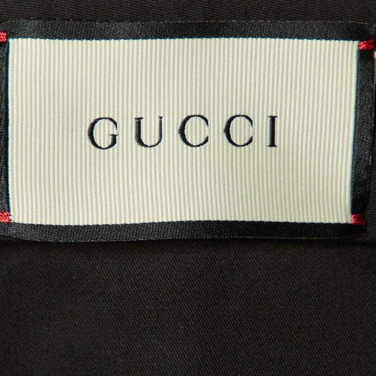 Pre Owned Gucci Black Mohair & Wool Tailored Pants S/Waist 34"