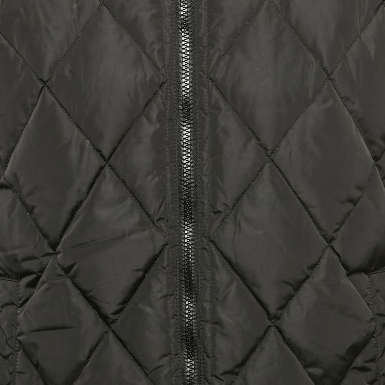 Pre Owned Gucci Black Quilted Puffer Jacket M