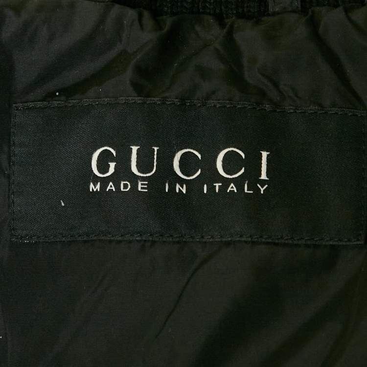 Pre Owned Gucci Black Quilted Puffer Jacket M