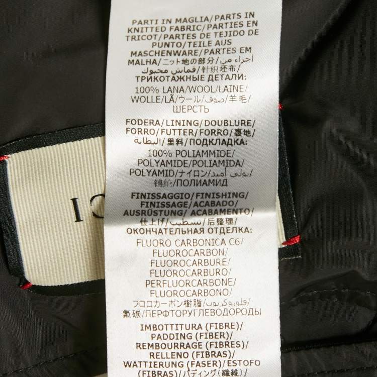 Pre Owned Gucci Multicolor GG Nylon and Satin Web Accent Zip Front Hooded Jacket S