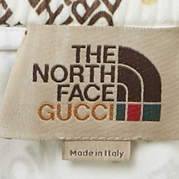 Pre Owned Gucci x The North Face Logo Trim Jersey Track Pants M