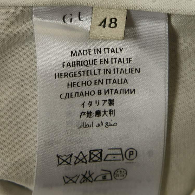 Pre Owned Gucci Brown Cotton Wide-Leg Trousers M