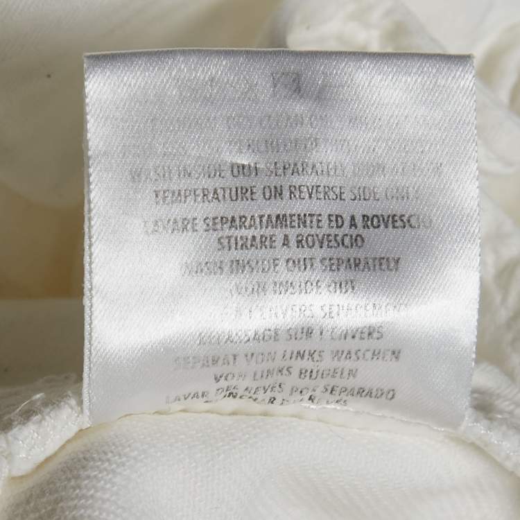 Pre Owned Gucci White Denim Regular Fit Jeans S Waist 32"