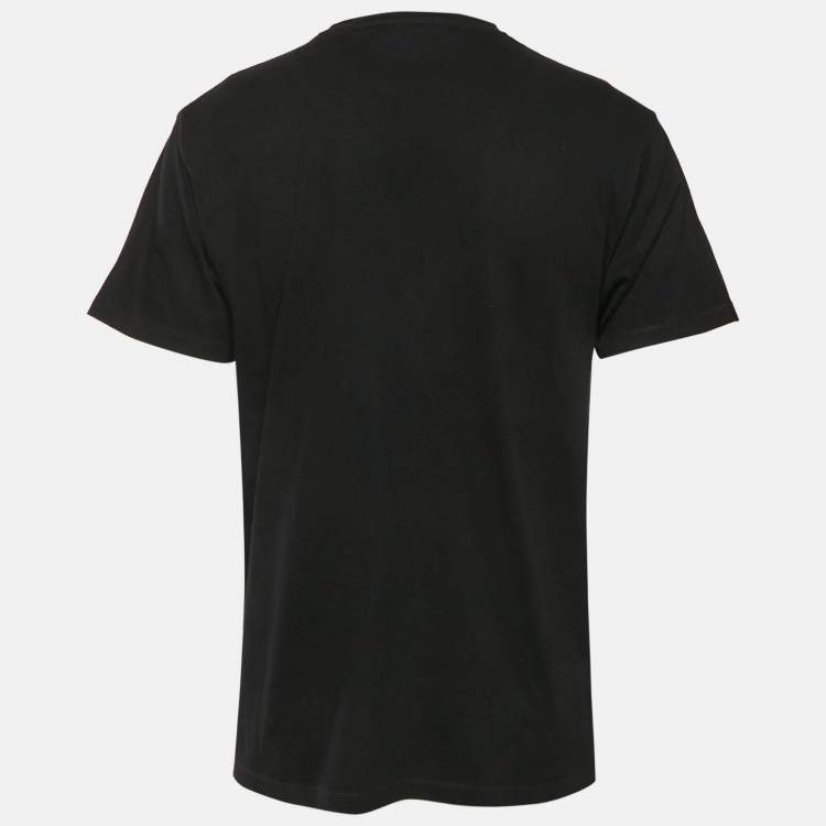 مملوكة مسبقًا Gucci Black GG Logo Print Jersey Short Sleeve T-Shirt S