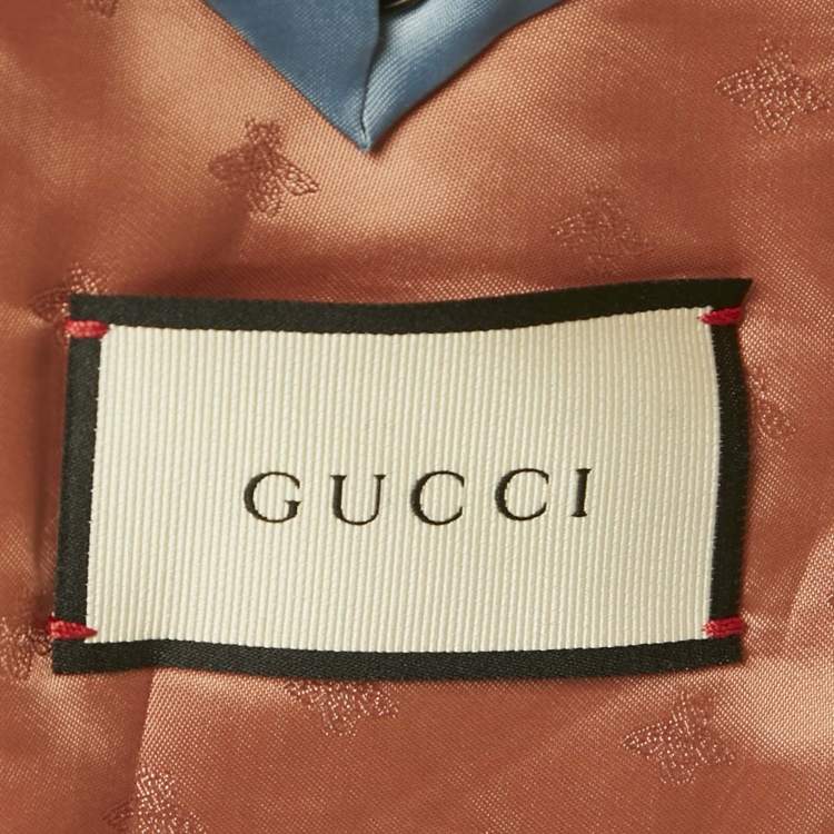 Pre Owned Gucci Black Wool Single Breasted Blazer L