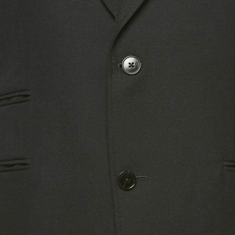 Pre Owned Gucci Black Wool Single Breasted Blazer L