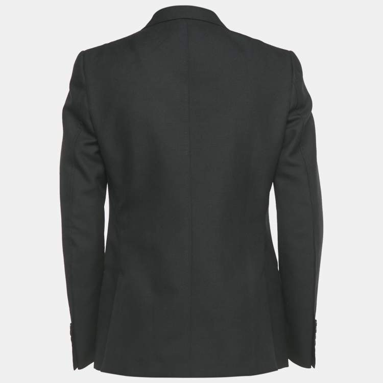 Pre Owned Gucci Black Wool Single Breasted Blazer L