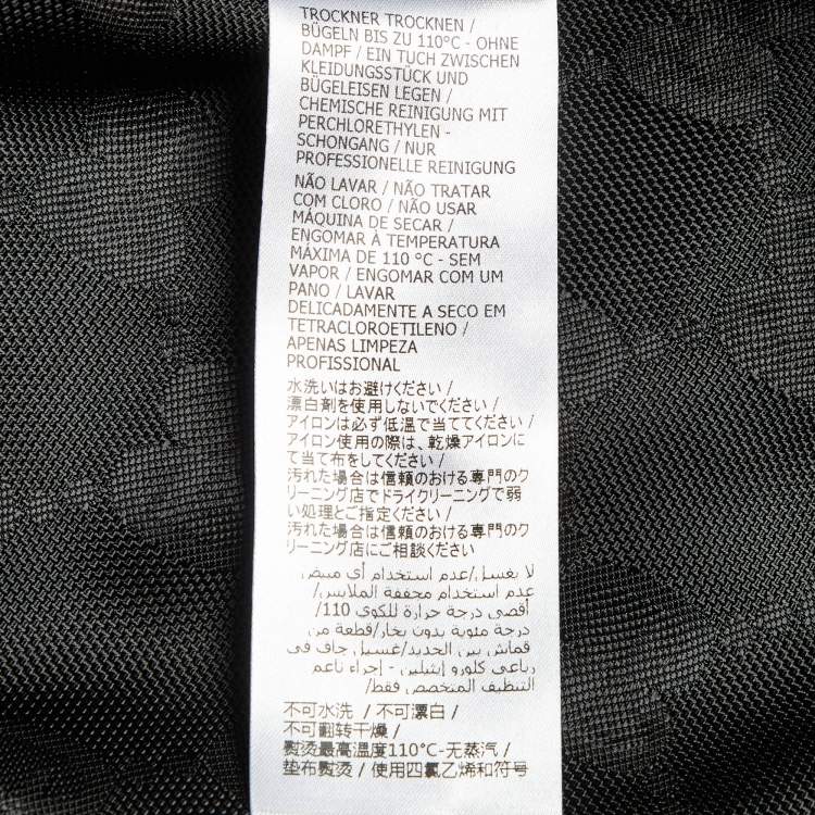 Pre Owned Gucci Black GG Supreme Monogram Nylon Jacquard Zip-Up Hooded Jacket XXXL