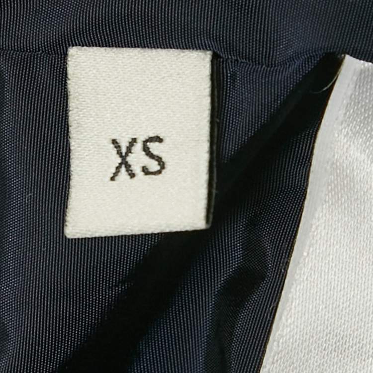 Pre Owned Gucci Blue GG Print Nylon and Jersey Web Trim Jacket XS