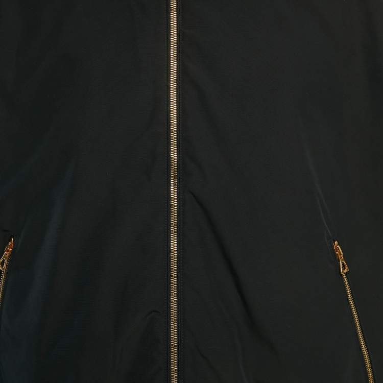 Pre Owned Gucci Brown GG Canvas and Polyester Reversible Jacket M