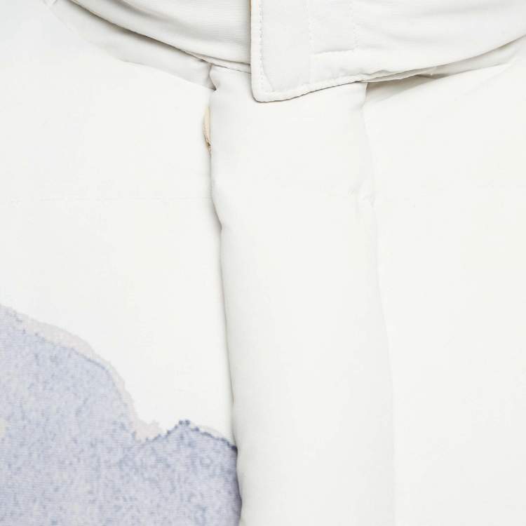 Pre Owned جاكيت تزلج مطبوع بني داون غوتشي وذا نورث فيس مقاس متوسط