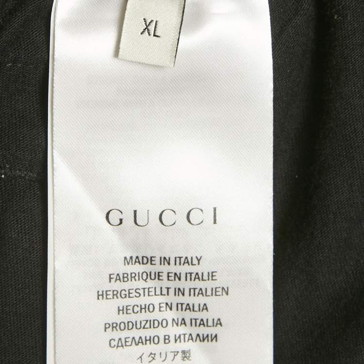 Pre Owned Gucci Black GG and Star Print Cotton Web Trim Shorts XL