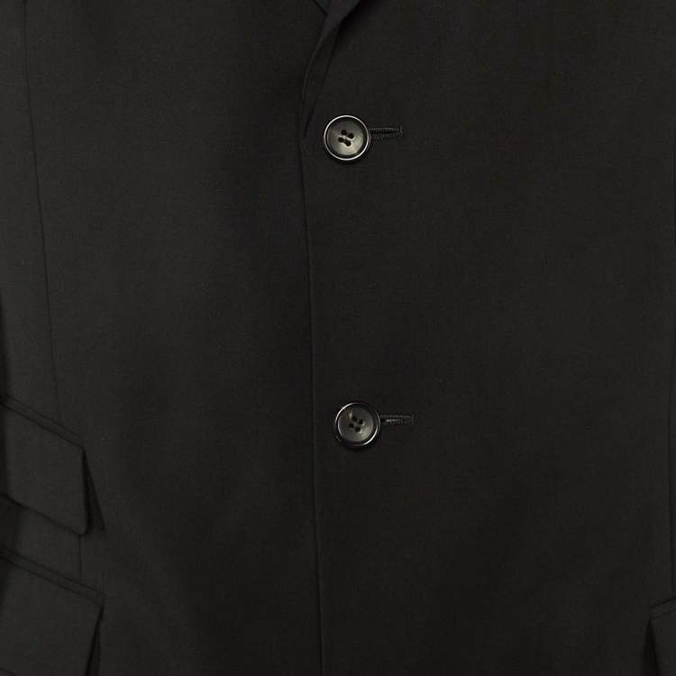 Pre Owned Gucci Black Wool Single Breasted Blazer XXXL