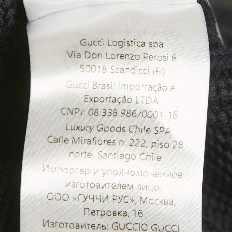 Pre Owned سترة غوتشي بحياكة شعار كحلي XXL