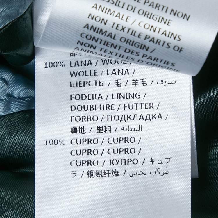 Pre Owned Gucci Navy Blue/Red GG Jacquard Knit Blazer XL