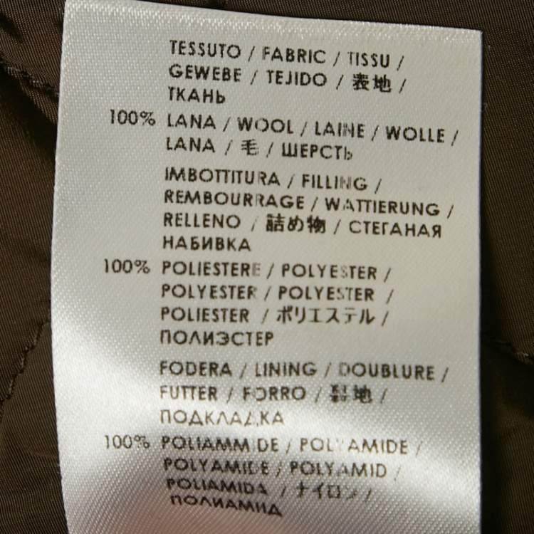 Pre Owned معطف غوتشي صوف محكم نسيج أحمر مقاس كبير جدا (إكسترا لارج)