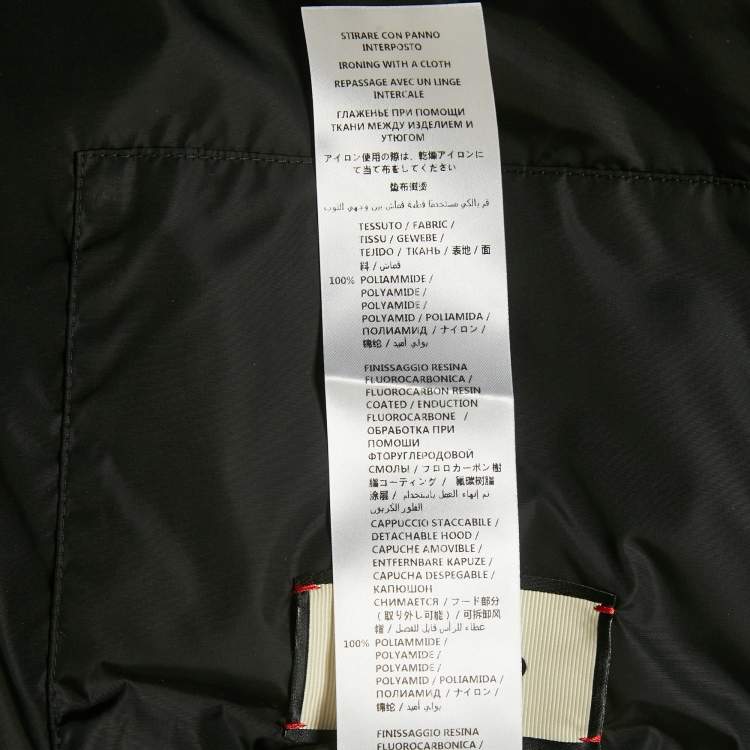 Pre Owned Gucci Black GG Jacquard Nylon Down Vest M