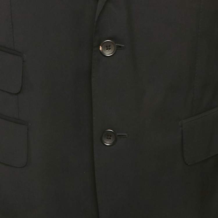 Pre Owned Gucci Black Wool Regular Fit Blazer L