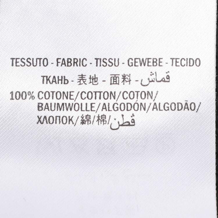 Pre Owned سويت شيرت غوتشي بطباعة شعار فينتاج قطن محبوك أسود، تصم يم متآكل مقاس صغير