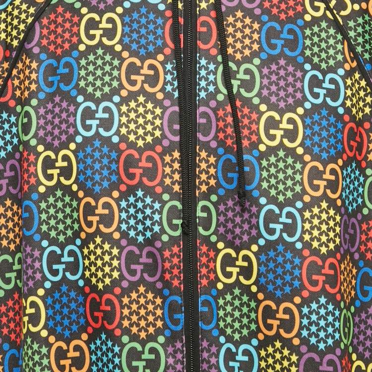 Pre Owned Gucci Multicolor GG Psychedelic Jersey Jacket XL