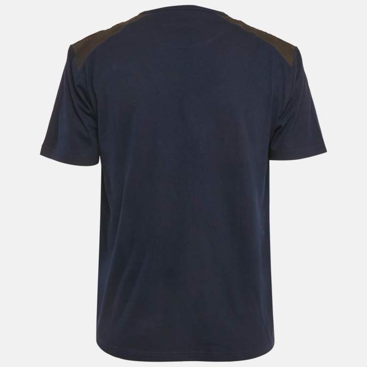 مملوكة مسبقًا تي شيرت غوتشي جيرسي مزخرف بطبعة نمر باللون الأسود مقاس متوسط