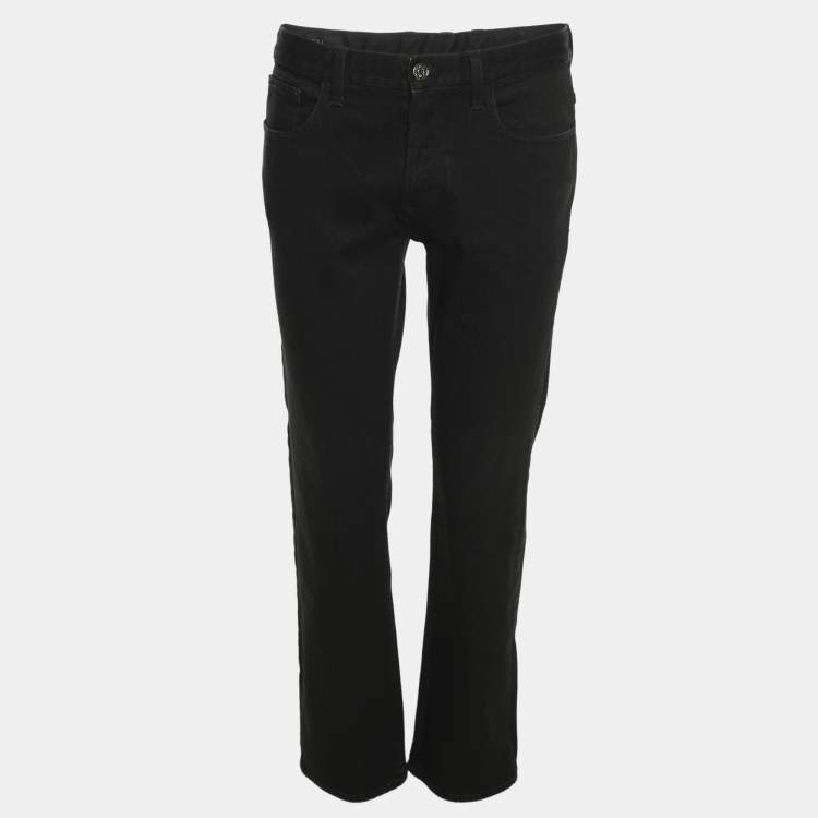 Pre Owned Gucci Black Stretch Denim Regular Fit Jeans S