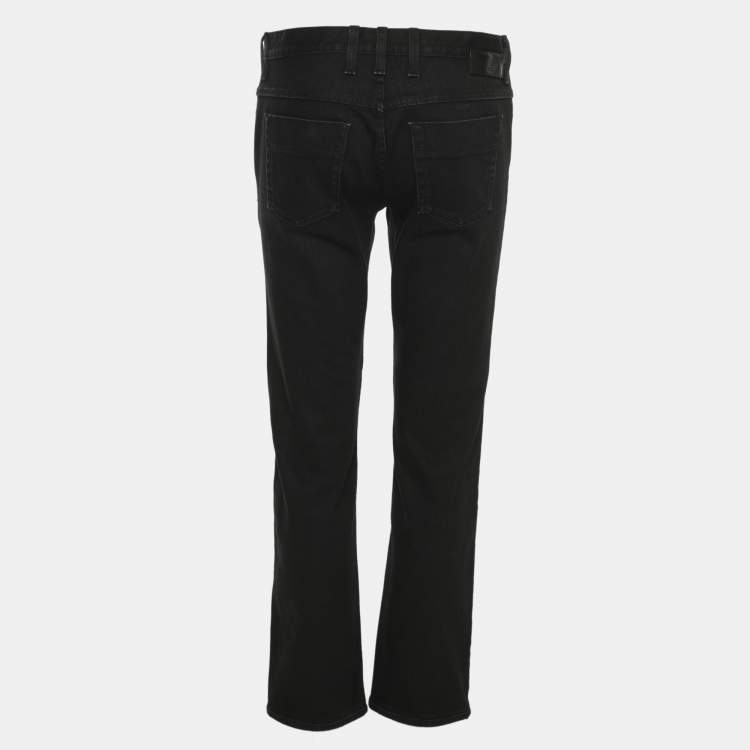 Pre Owned Gucci Black Stretch Denim Regular Fit Jeans S