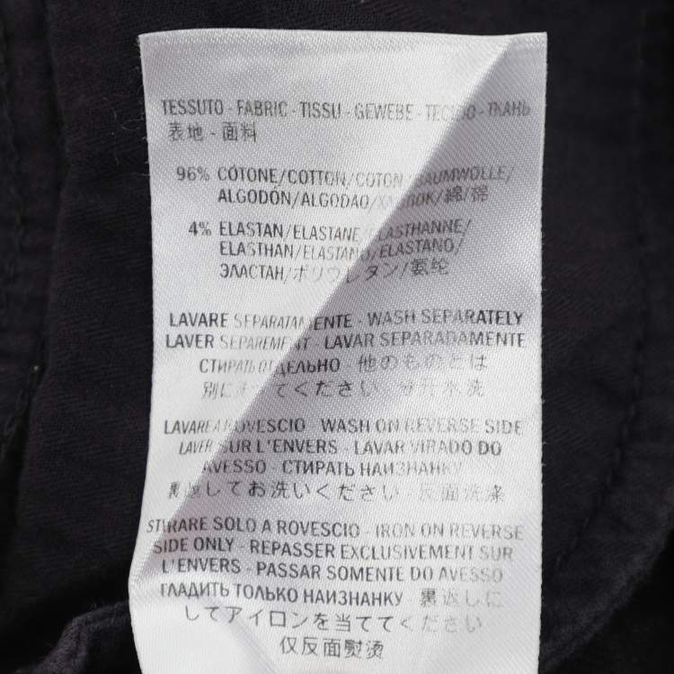 Pre Owned Gucci Black Stretch Denim Regular Fit Jeans S