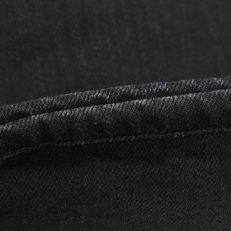 Pre Owned Gucci Black Stretch Denim Regular Fit Jeans S