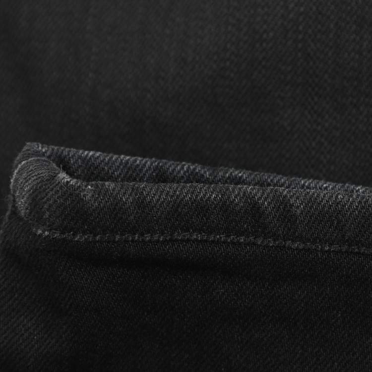 Pre Owned Gucci Black Stretch Denim Regular Fit Jeans S