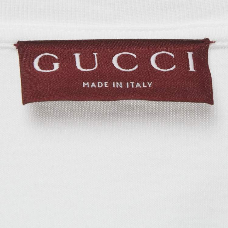 Pre Owned Gucci White Web Trim Jersey T-Shirt XXXL