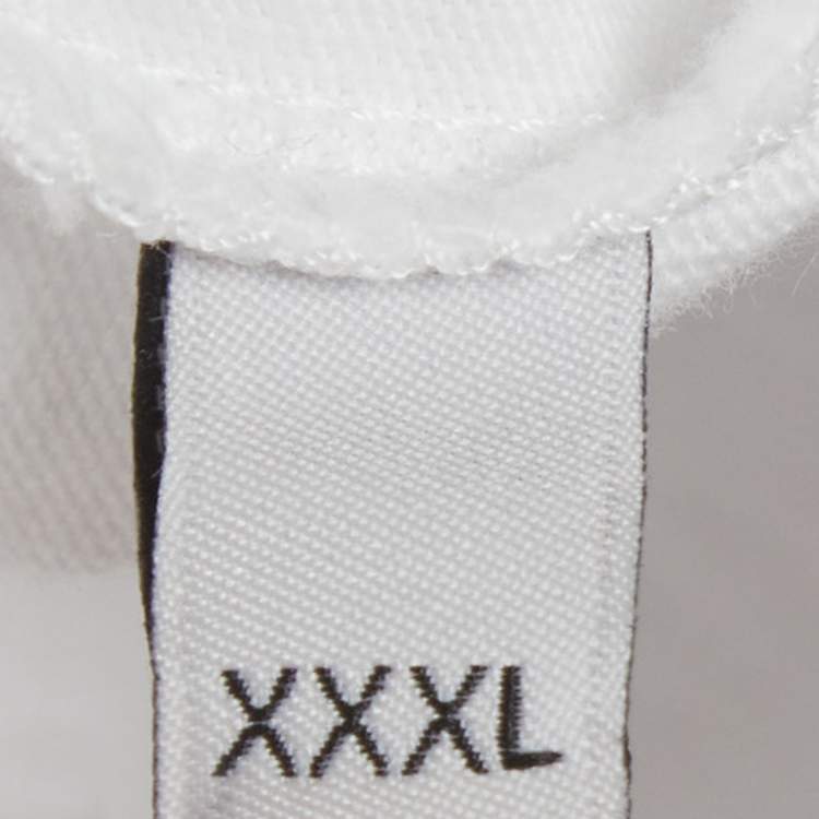 Pre Owned Gucci White Web Trim Jersey T-Shirt XXXL