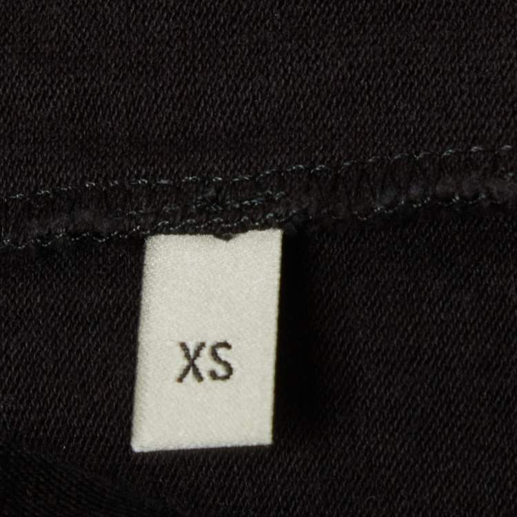 مملوكة مسبقًا Gucci Black Logo Print Jersey Oversized T-Shirt XS