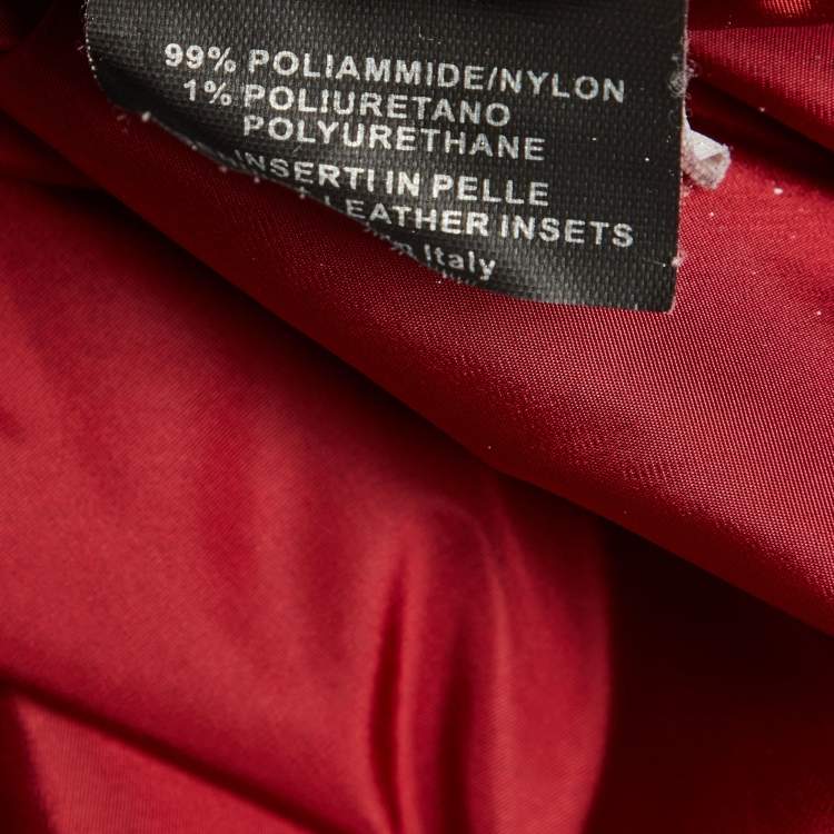 Pre Owned Gucci Brown Nylon Zip Up Bomber Jacket M 