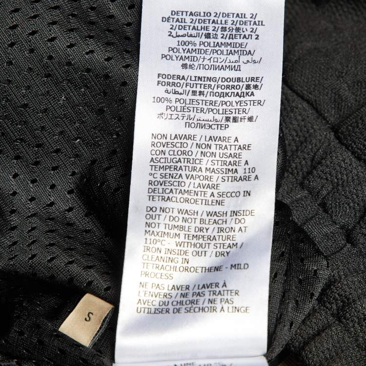 Pre Owned Gucci Black GG Embossed Jersey Web Striped Shorts S