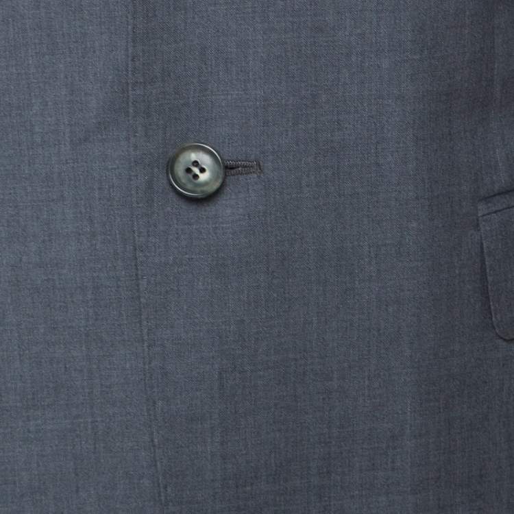 Pre Owned Gucci Grey Wool Classic Blazer L