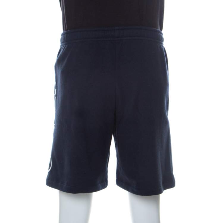 Pre Owned Gucci Navy Blue Cotton NY Yankees Patch Shorts S 
