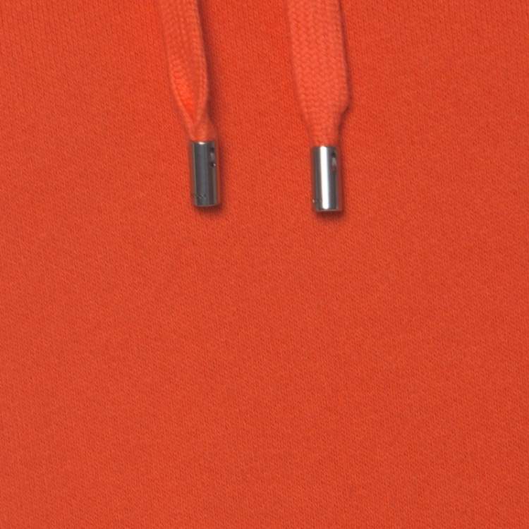 مملوكة مسبقًا Gucci Orange Cotton Hollywood Embroidered Hoodie M