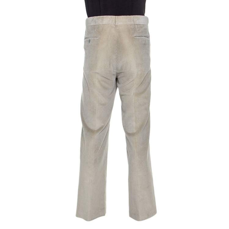 Pre Owned Gucci Beige Cotton Corduroy Trousers L