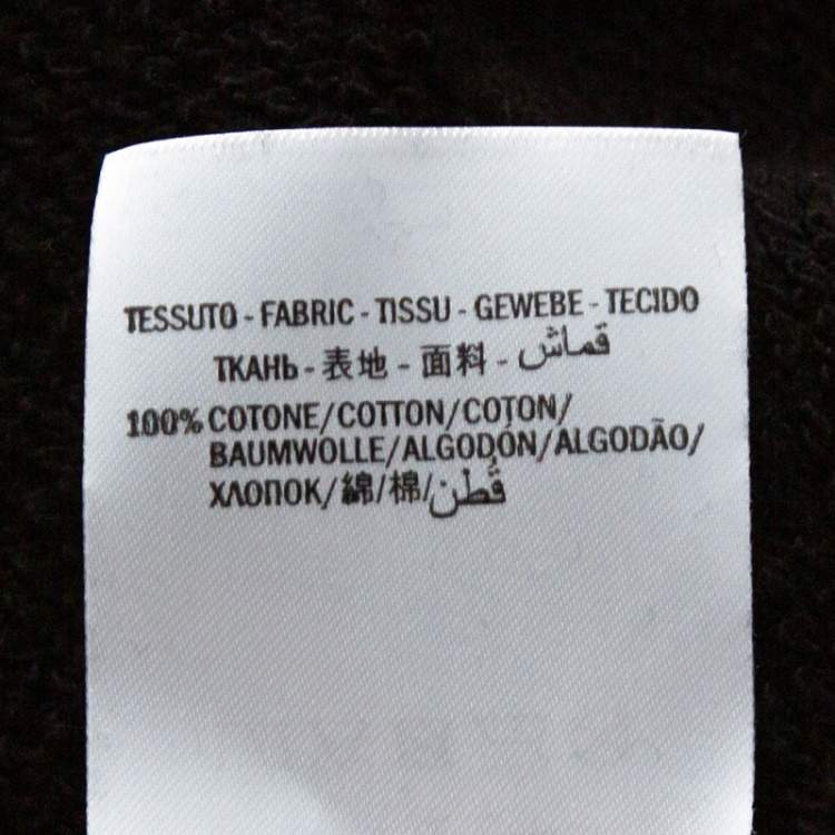 Pre Owned Gucci Black Dapper Dan Print Cotton Hooded Sweatshirt M