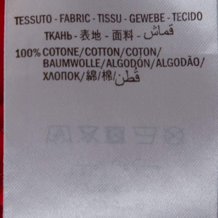 Pre Owned Gucci Red Cotton Guccify Logo Print Crew Neck T Shirt S