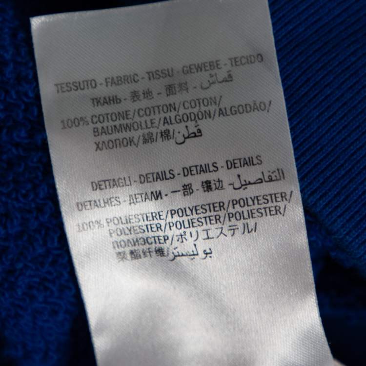 Pre Owned Gucci Blue Hoodie Sweatshirt M