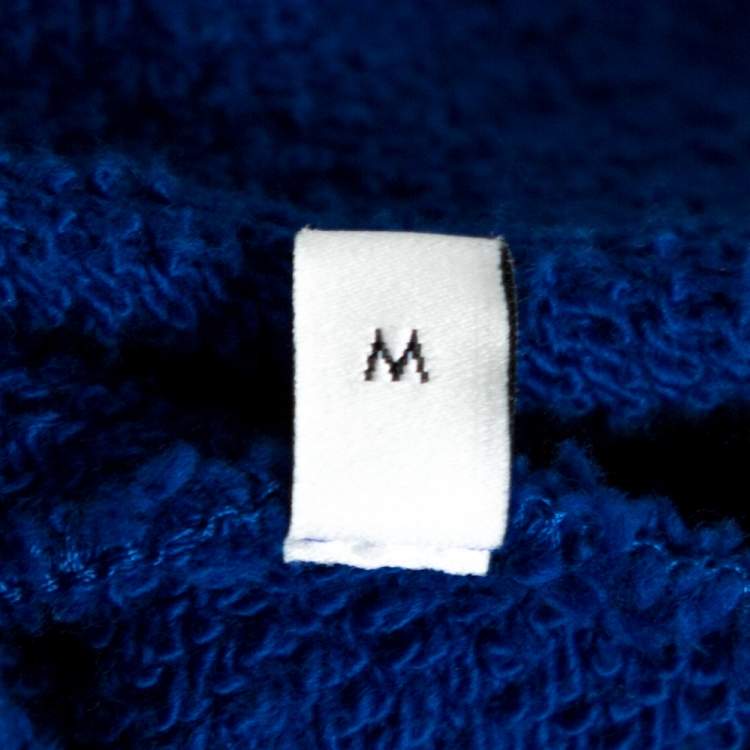 Pre Owned Gucci Blue Hoodie Sweatshirt M