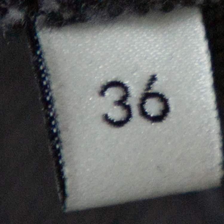 Pre Owned Gucci Black Denim Momento Mori Detail Super Skinny Jeans L