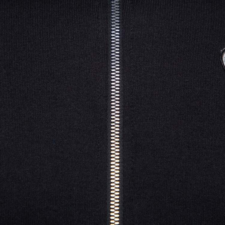 Pre Owned Gucci Equestrian Black Zip Front Jacket XS