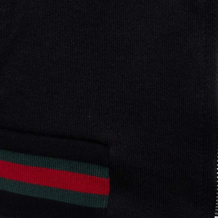 Pre Owned Gucci Equestrian Black Zip Front Jacket XS
