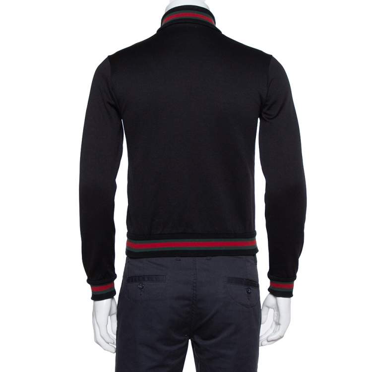 Pre Owned Gucci Equestrian Black Zip Front Jacket XS