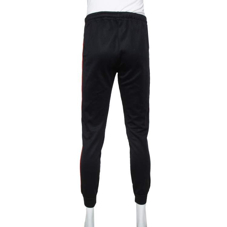 Pre Owned Gucci Black Jersey Web Stripe Detail Sylvie Sweatpants M