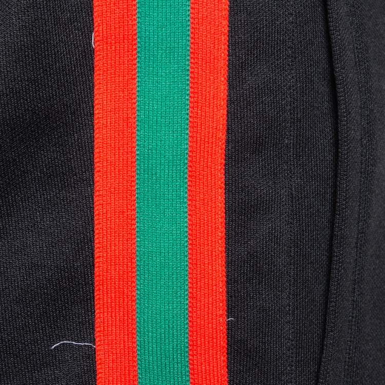 Pre Owned Gucci Black Jersey Web Stripe Detail Sylvie Sweatpants M